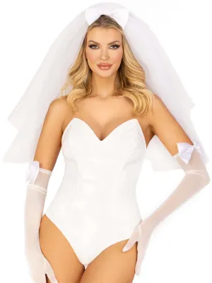 Tiered Veil with Bow Accents