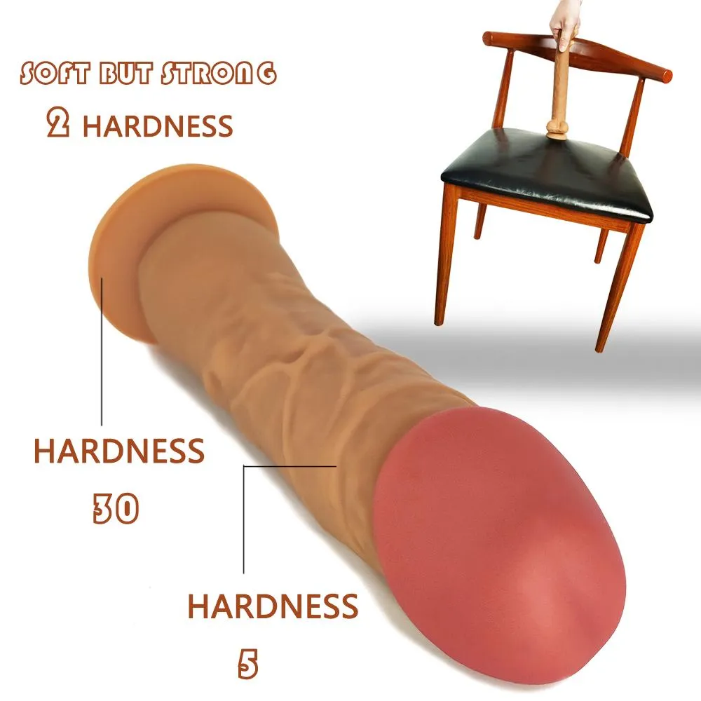 Ultra Liquid Silicone Realistic Suction Cup Dildo with Balls 7 Inch