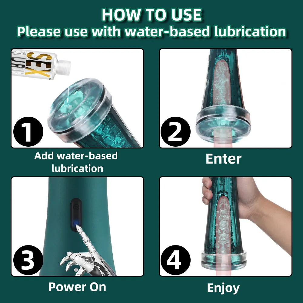 Vacuum Sucking Male Masturbator - Vibrating Penis Massage Silicone Pussy Sex Toy for Men