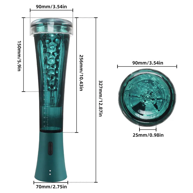 Vacuum Sucking Male Masturbator - Vibrating Penis Massage Silicone Pussy Sex Toy for Men