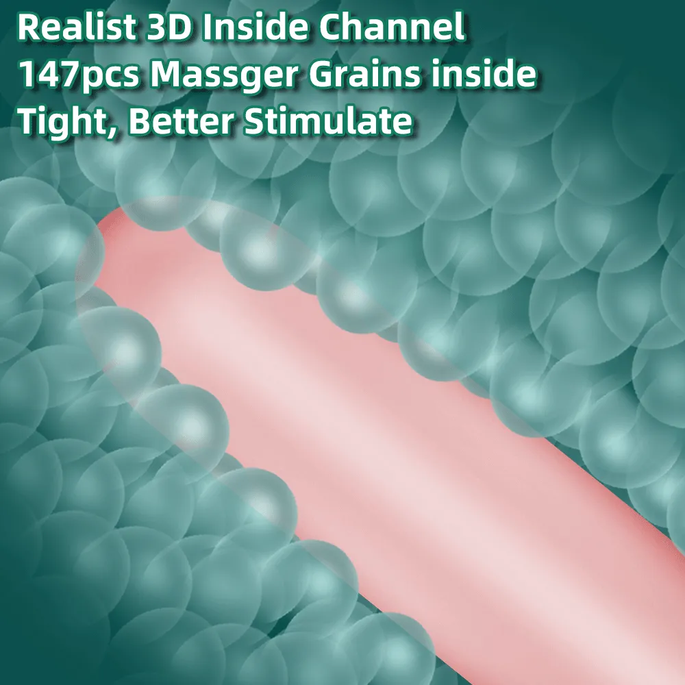 Vacuum Sucking Male Masturbator - Vibrating Penis Massage Silicone Pussy Sex Toy for Men