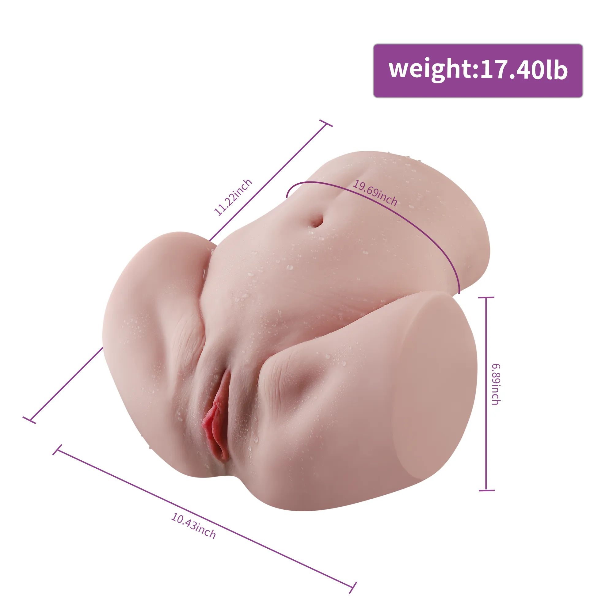 Vanessa: 17.4lb Realistic Life Size Sex Torso for Men