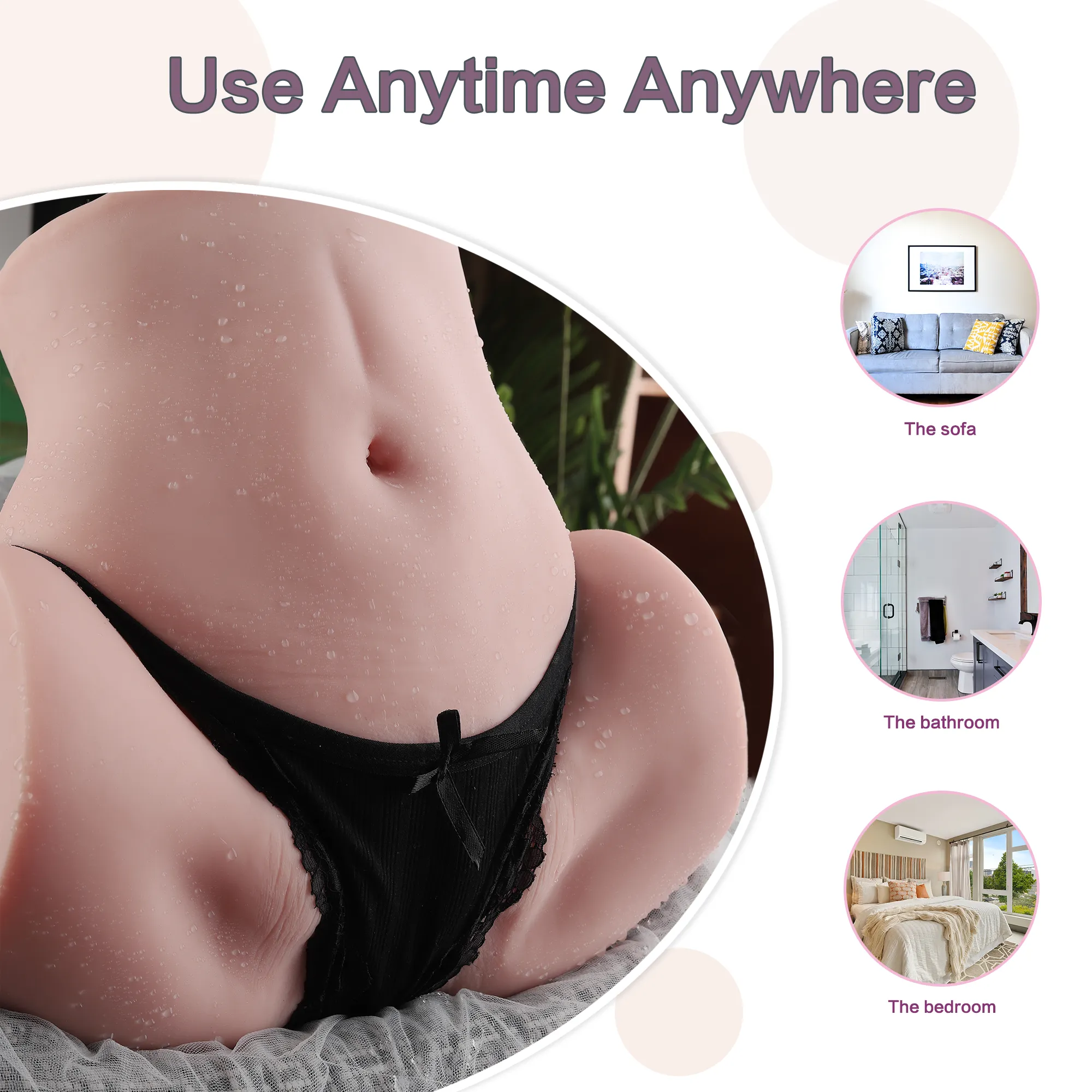 Vanessa: 17.4lb Realistic Life Size Sex Torso for Men