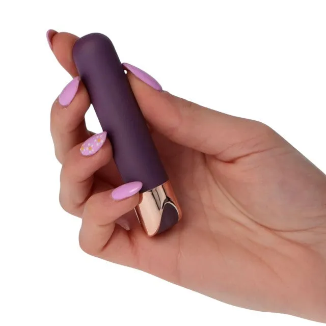 Vibrator bullet TOYZ4LOVERS Power Pocket Unforgettable Moments. 10 funcții de vibrație. 9 cm. mov