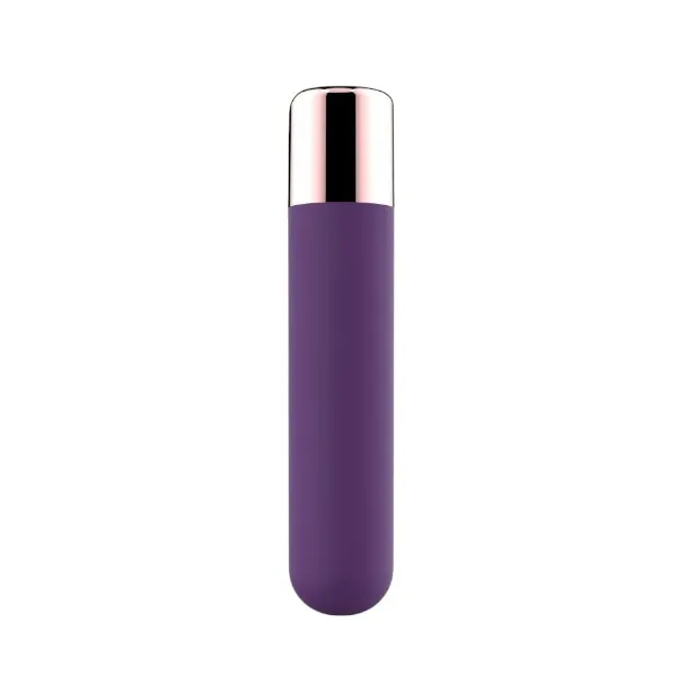 Vibrator bullet TOYZ4LOVERS Power Pocket Unforgettable Moments. 10 funcții de vibrație. 9 cm. mov