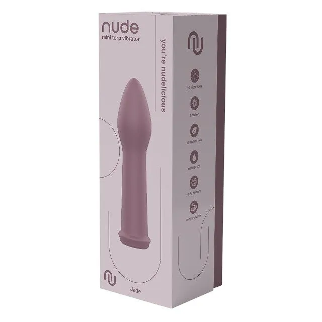 Vibrator mini DREAMTOYS Nude Jade. 10 funcții de vibrație. rezistent la apă IPX6. lungime 14.7 cm. culoare mov