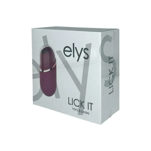 Vibrator TOYZ4LOVERS Elys Lick It. pentru clitoris și zone erogene. cu funcție de simulare sex oral. rezistent la apă. mov
