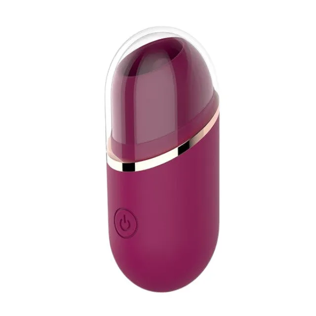 Vibrator TOYZ4LOVERS Elys Lick It. pentru clitoris și zone erogene. cu funcție de simulare sex oral. rezistent la apă. mov