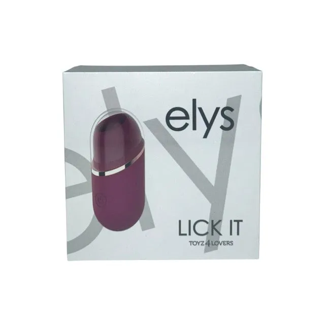 Vibrator TOYZ4LOVERS Elys Lick It. pentru clitoris și zone erogene. cu funcție de simulare sex oral. rezistent la apă. mov