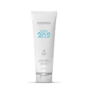 Wicked Simply Aqua Jelle Water Based Lubricant  4oz
