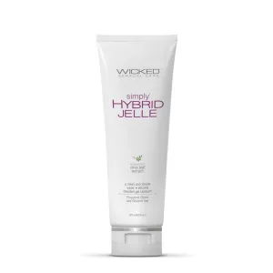 Wicked Simply Hybrid Jelle Silicone and Water Based Lubricant  4 oz
